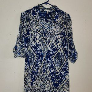 CAbi Blue Jewel Tunic Dress